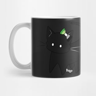 Aro Pride Ear Bow Kitty Mug